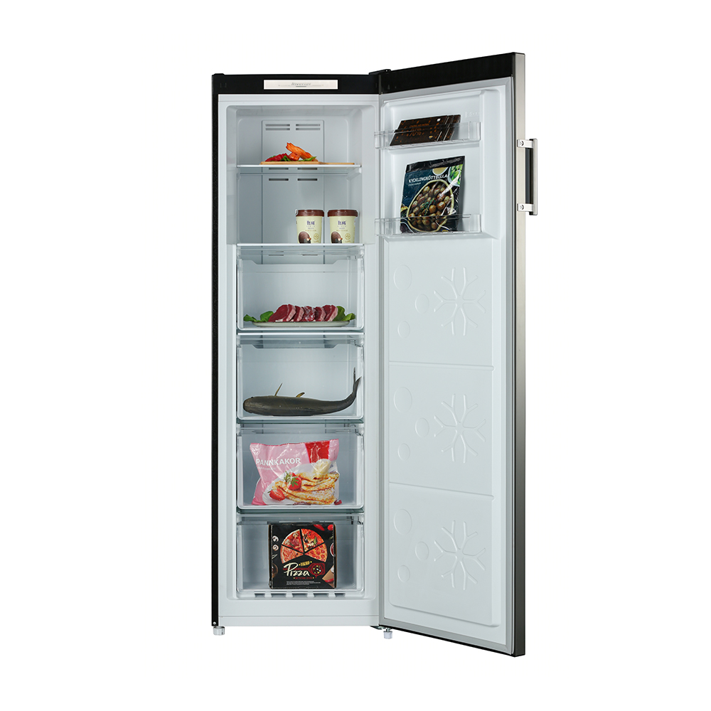 Congélateur Vertical Condor AURORA Series 212 L No Frost Inverter Dark Inox